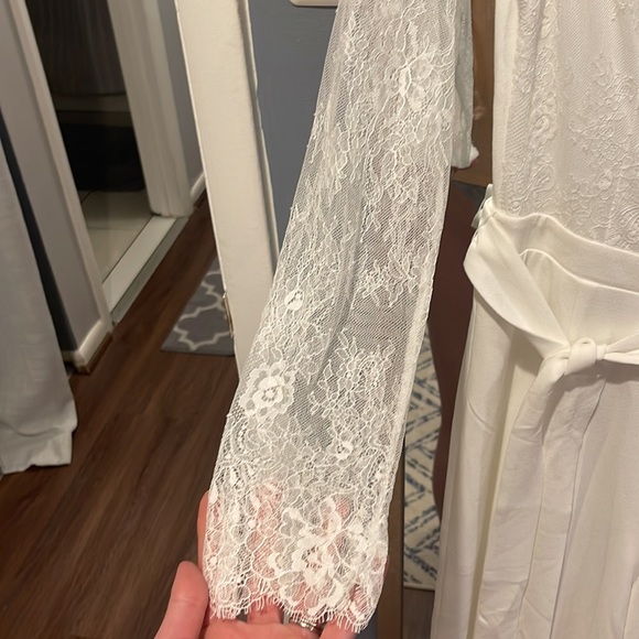 NWT White lace top jumpsuit - Picture 3 of 6